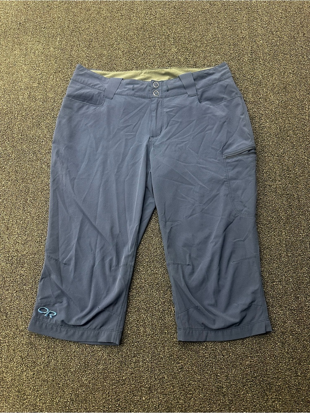 Outdoor Research OR Ferrosi Capris VO55 Outdoor Navy Hiking Pants Womens 8